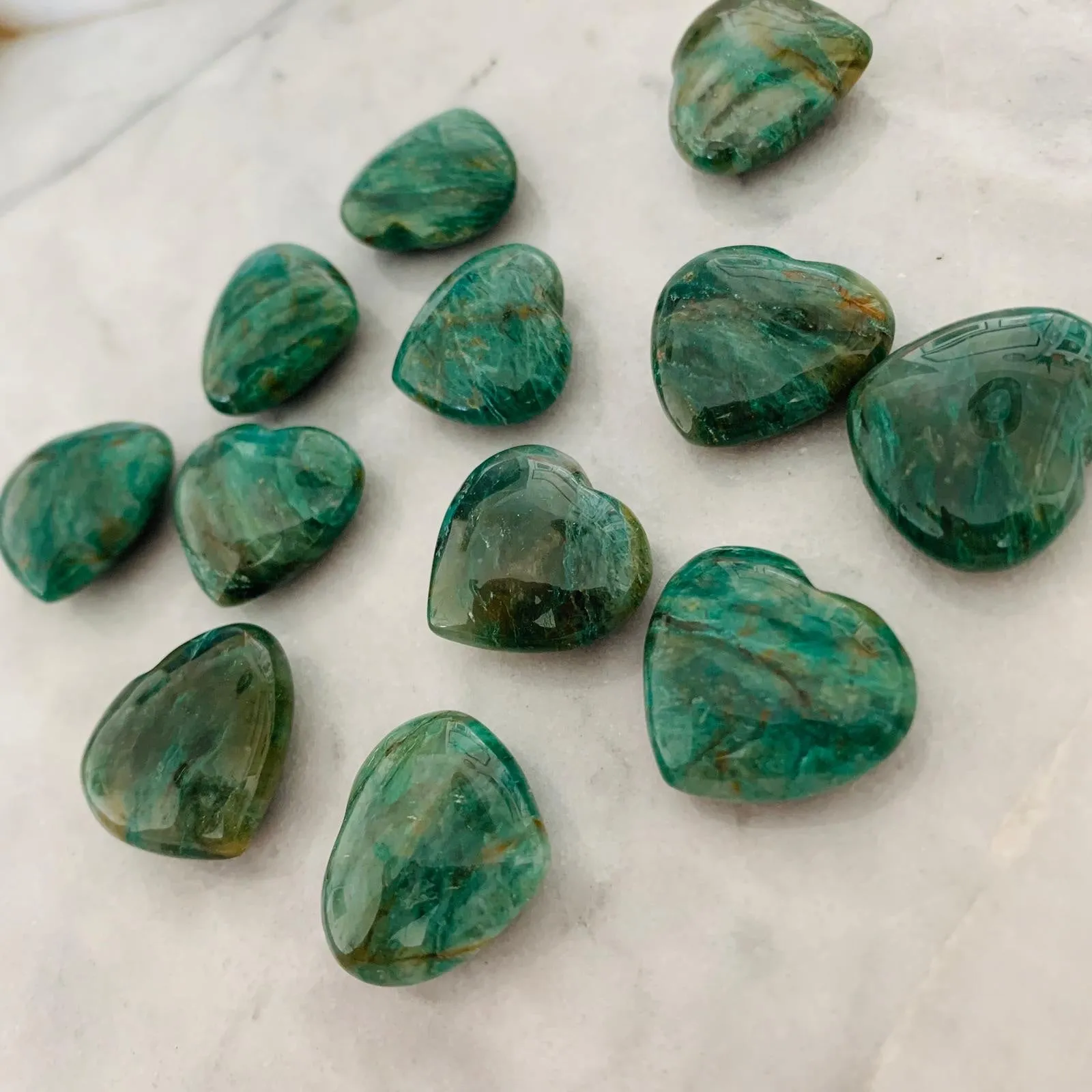 Chrysocolla Heart Cabochon