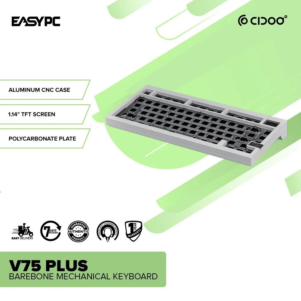 CIDOO V75 PLUS Barebone Mechanical Keyboard