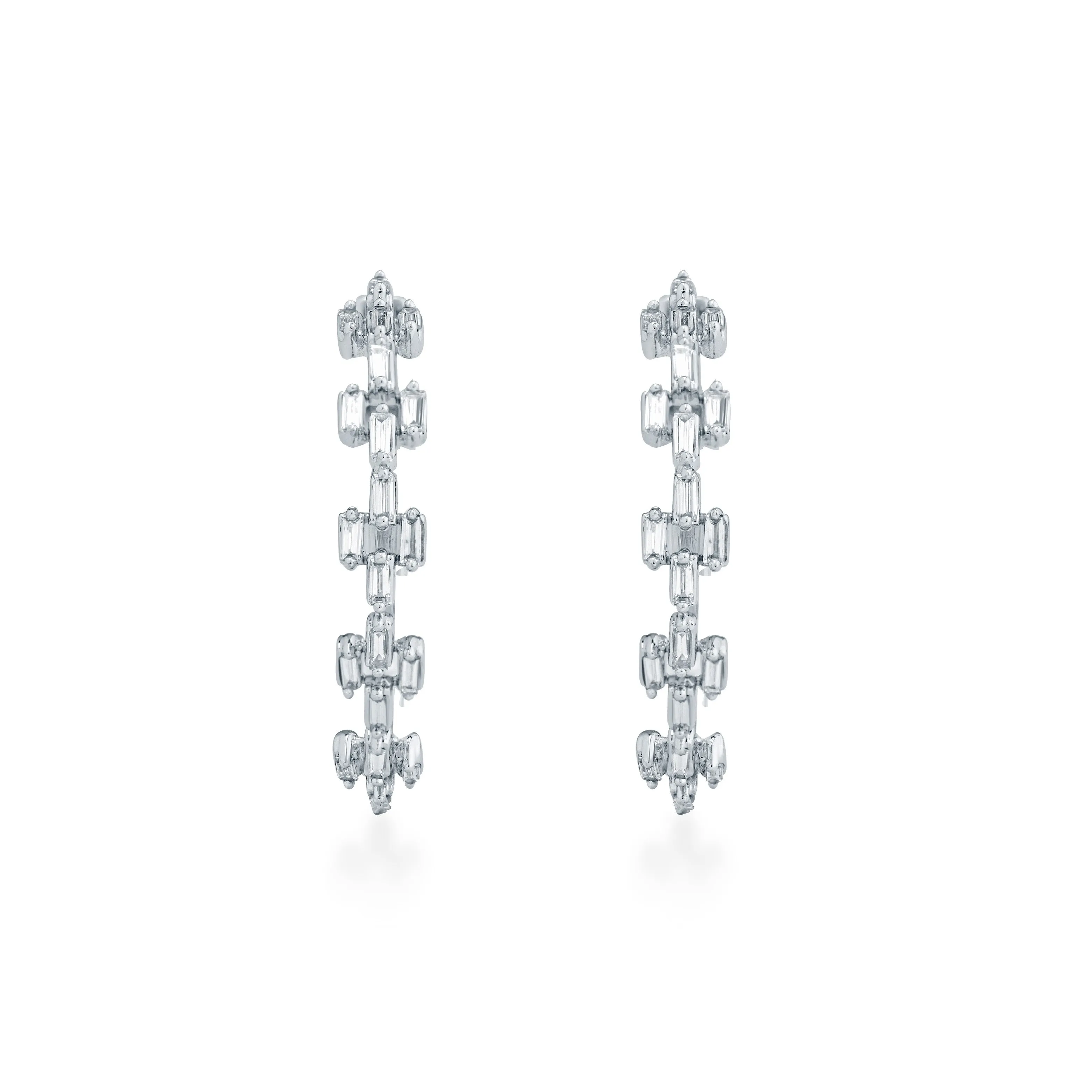 Circled Luminous Diamond Earrings