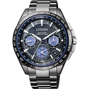 CITIZEN ATTESA ECO-DRIVE GPS RADIO WAVE F900 DIRECT FLIGHT LIGHT IN BLACK MEN WATCH (2300 Limited) CC9017-59L