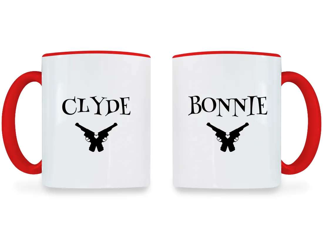 Clyde & Bonnie - Couple Coffee Mugs