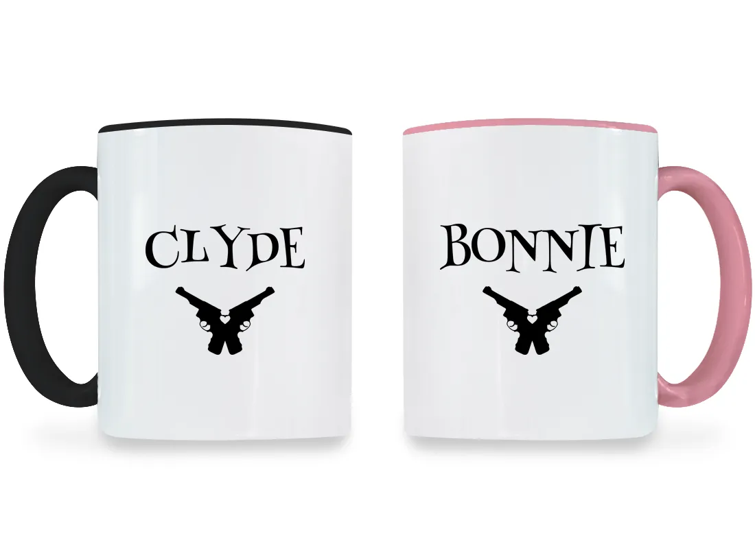 Clyde & Bonnie - Couple Coffee Mugs