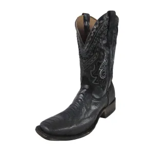 Corral Men's Black Ostrich Leg Embroidery Boots - A3626