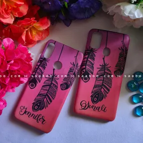 Couple Cases Feather Name Cases