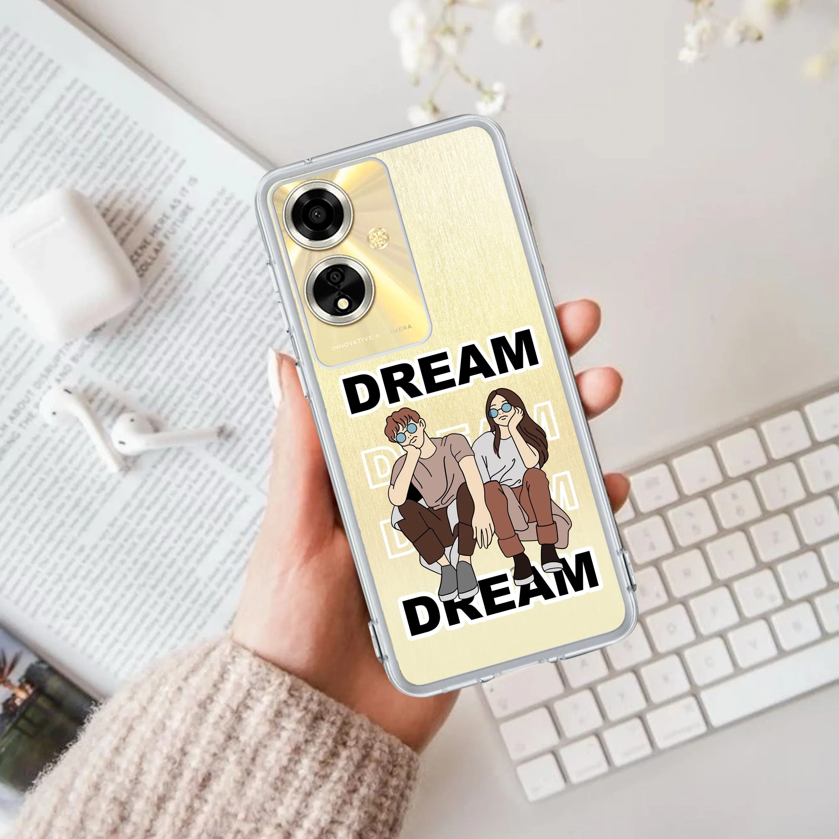 Couple Dream Transparent Silicon Case For Oppo