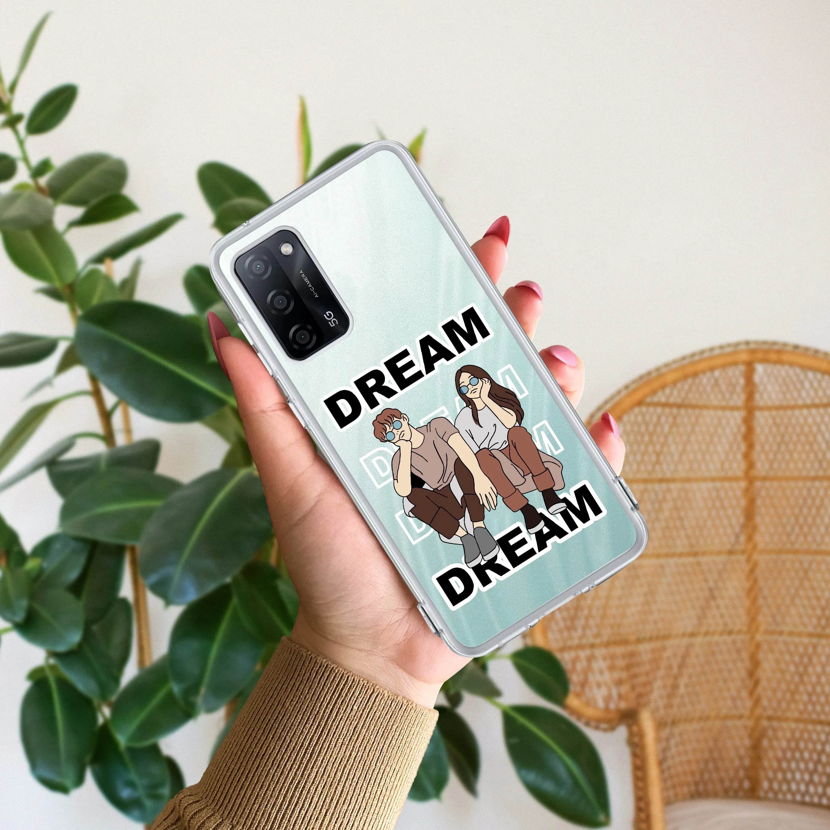 Couple Dream Transparent Silicon Case For Oppo