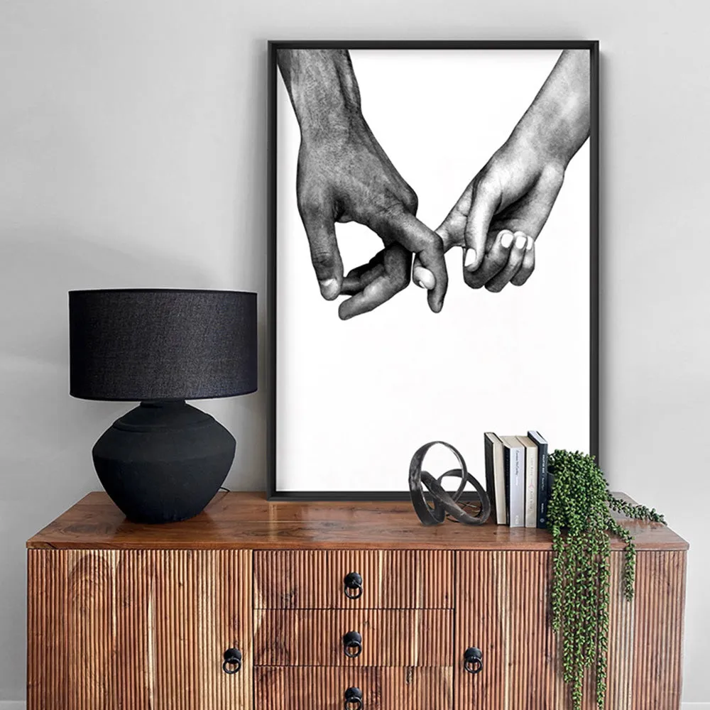 Couple Holding Hands I - Art Print