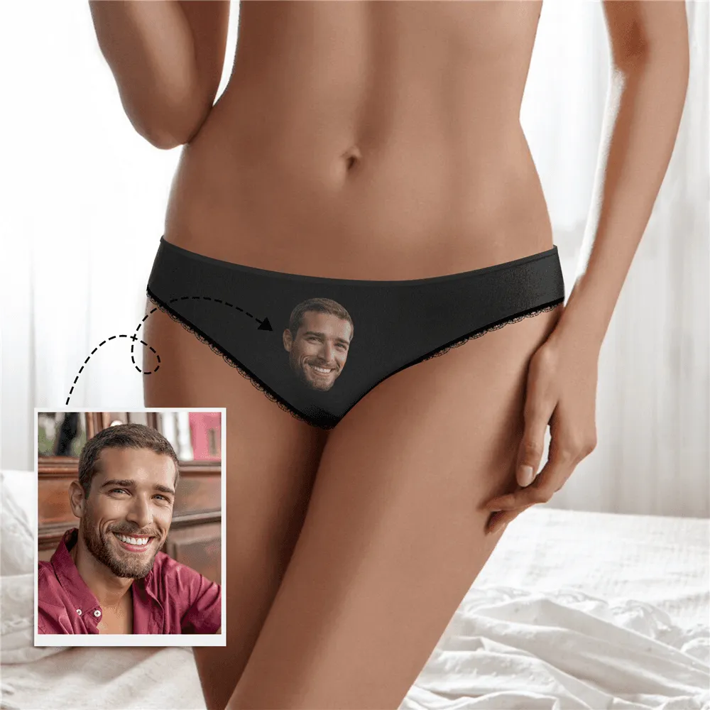 Couple Plain Women's Custom Face Colorful Panties