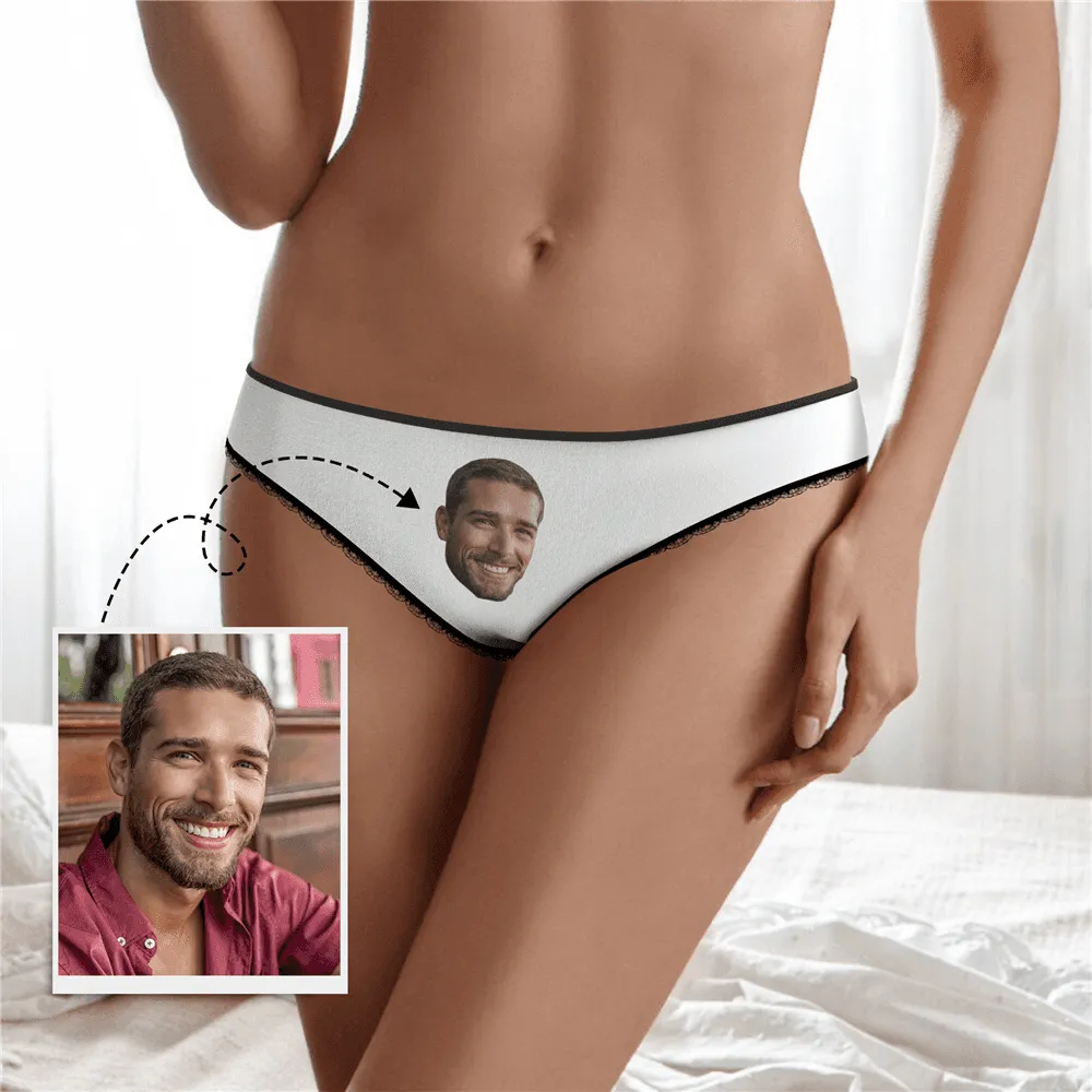 Couple Plain Women's Custom Face Colorful Panties