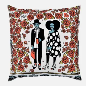 Couple Red Throw Pillows