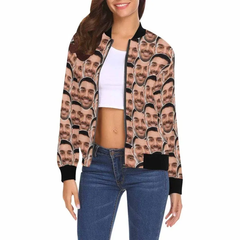 Custom Face Seamless Couple Matching Jacket