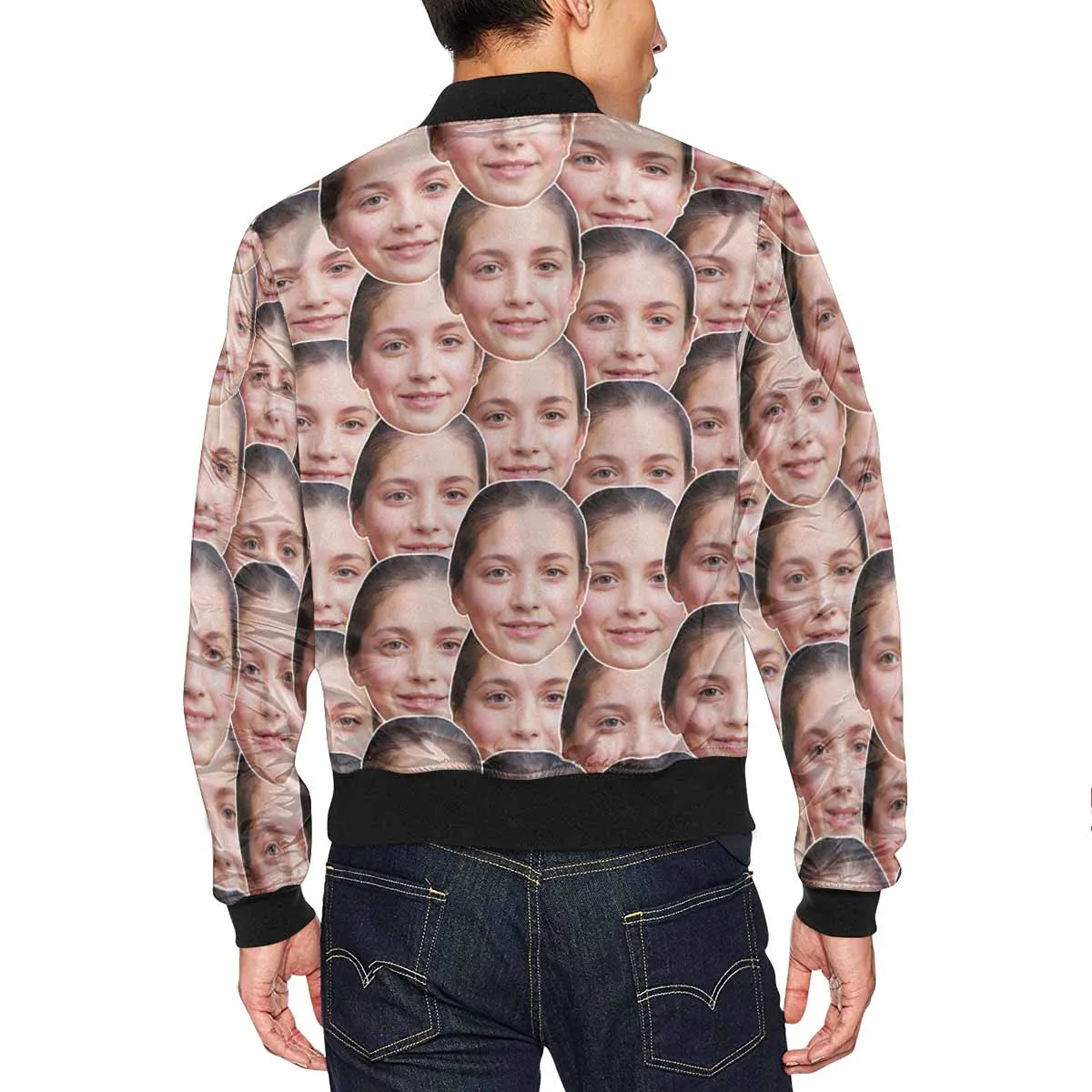 Custom Face Seamless Couple Matching Jacket