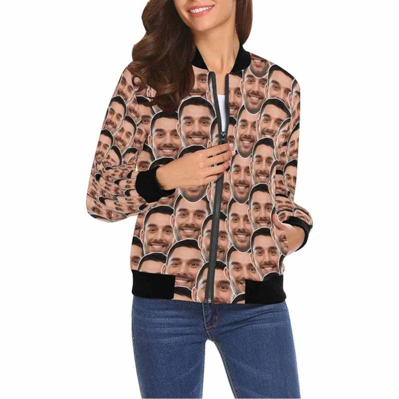 Custom Face Seamless Couple Matching Jacket