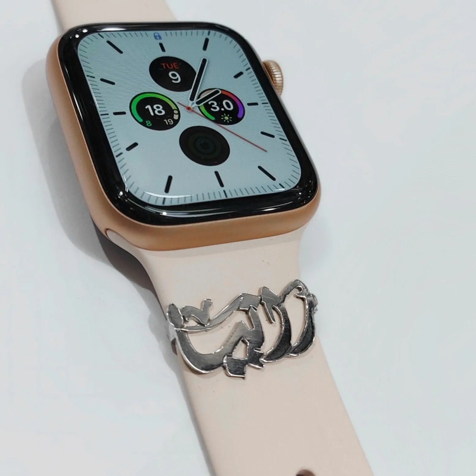 Custom Silver Name Apple Watch