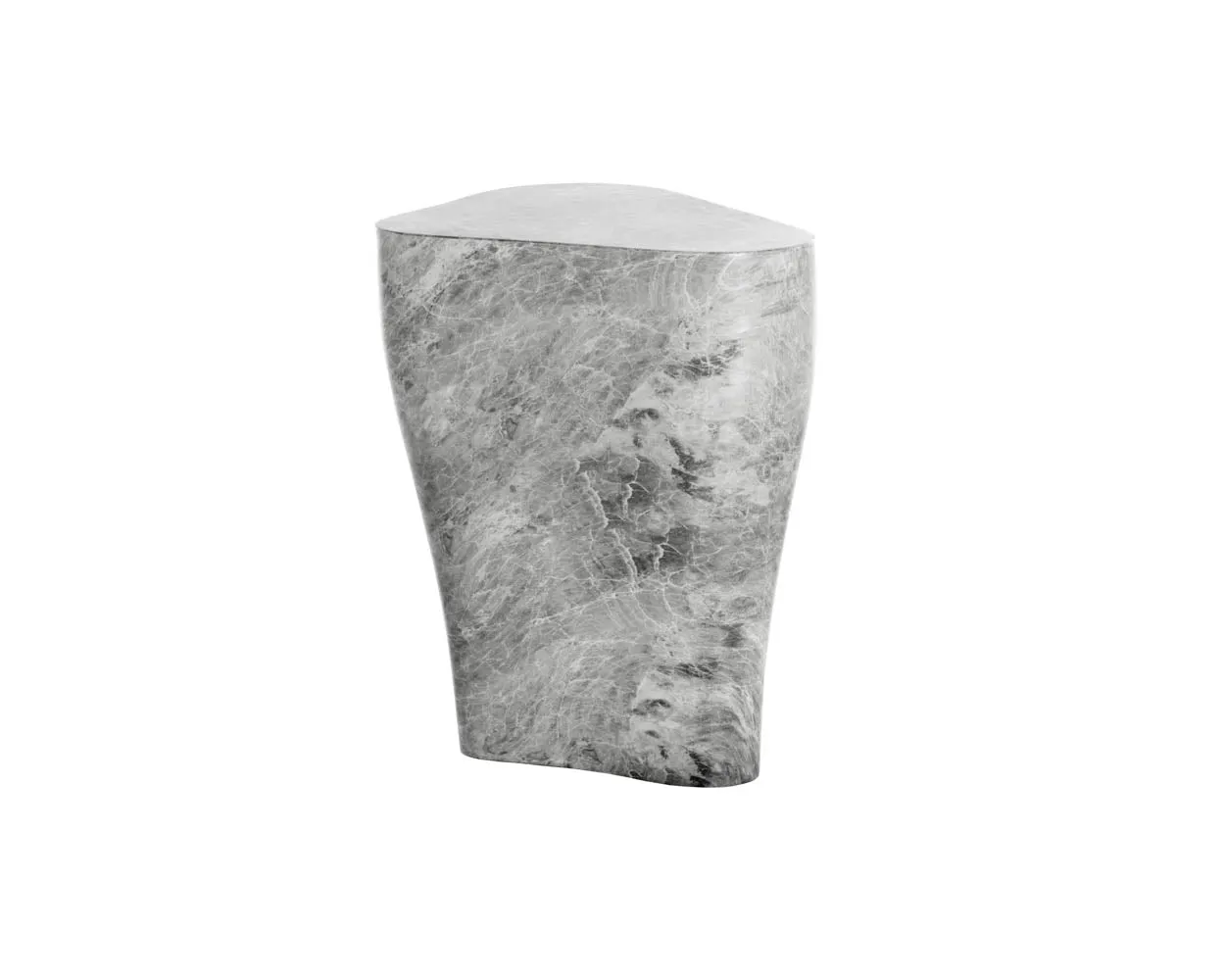 Dali End Table - Marble Look - Small