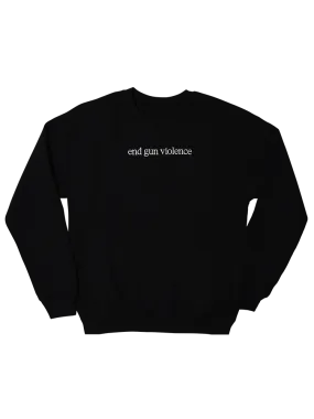 Cozy Embroidered Sweatshirt Promoting Gun Violence Awareness