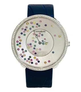 Swiss Diamond-Encrusted Luxury Jewel Watch