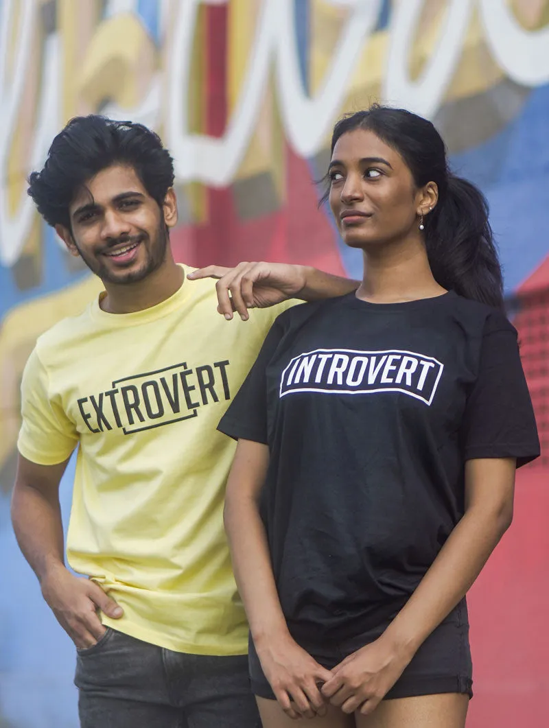 Extrovert-Introvert Couple T-Shirt