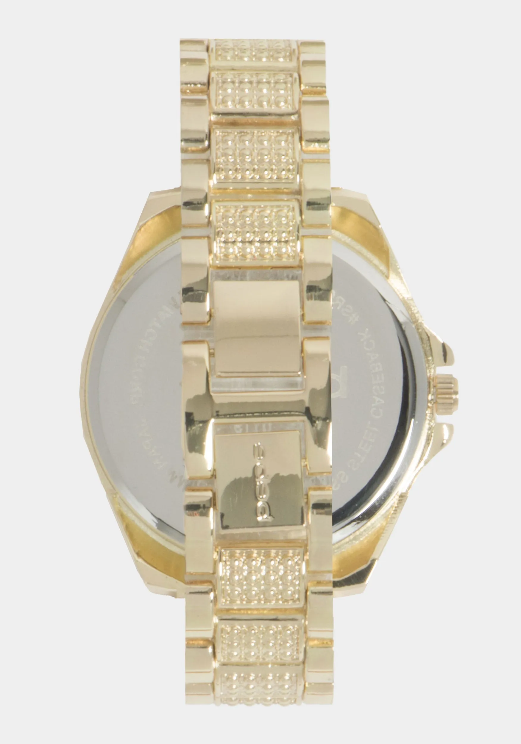 Full Pave Crystal Dial Crystal Bezel Watch