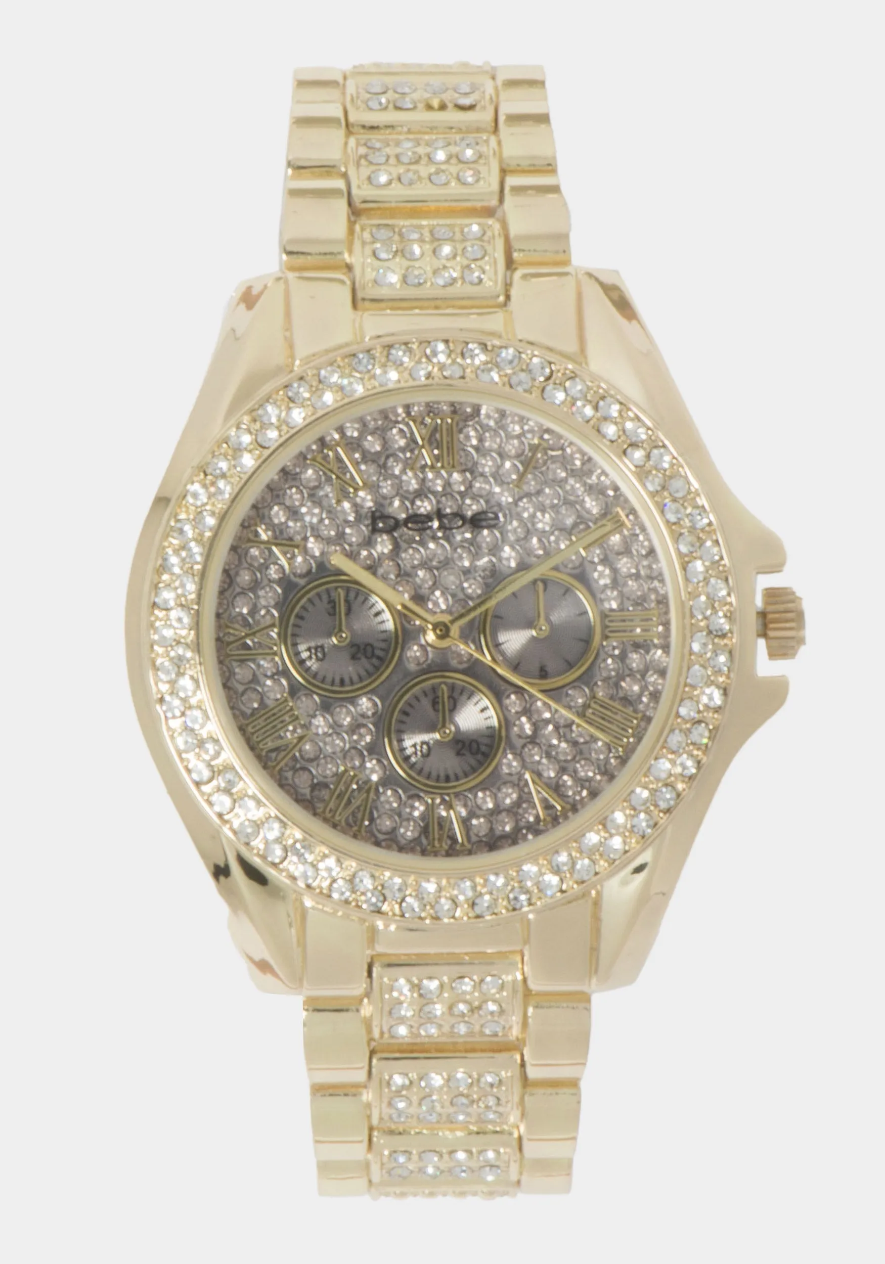 Full Pave Crystal Dial Crystal Bezel Watch