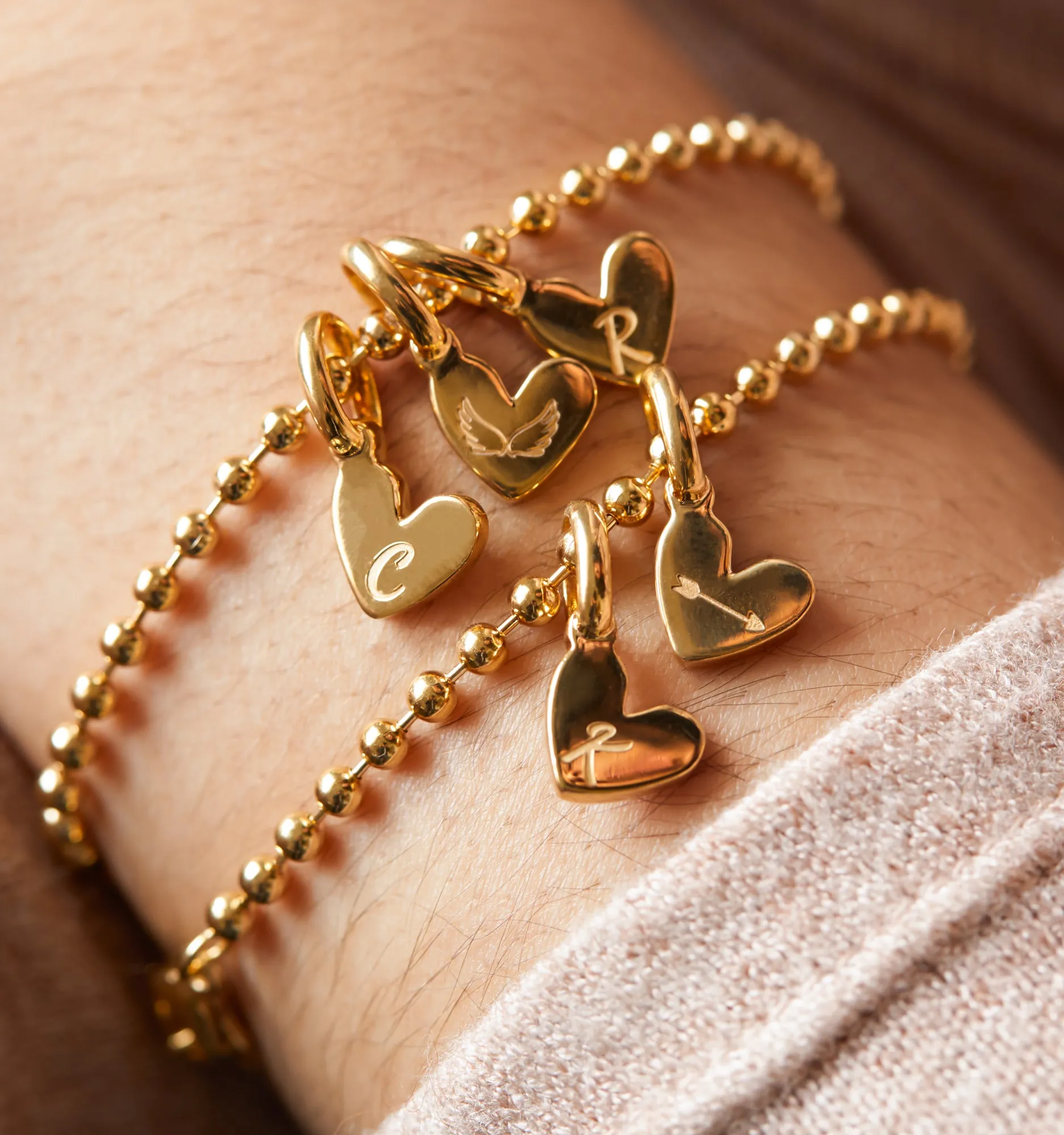 Heart Initials Bracelet