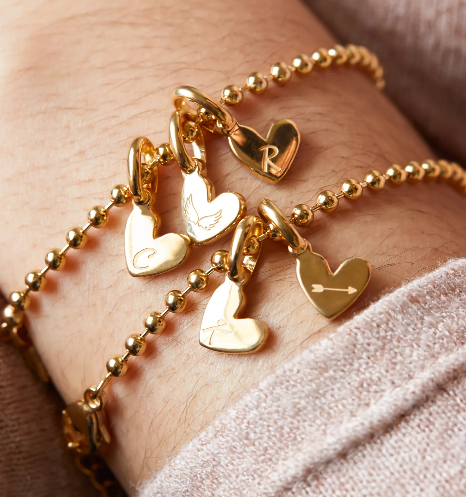 Heart Initials Bracelet