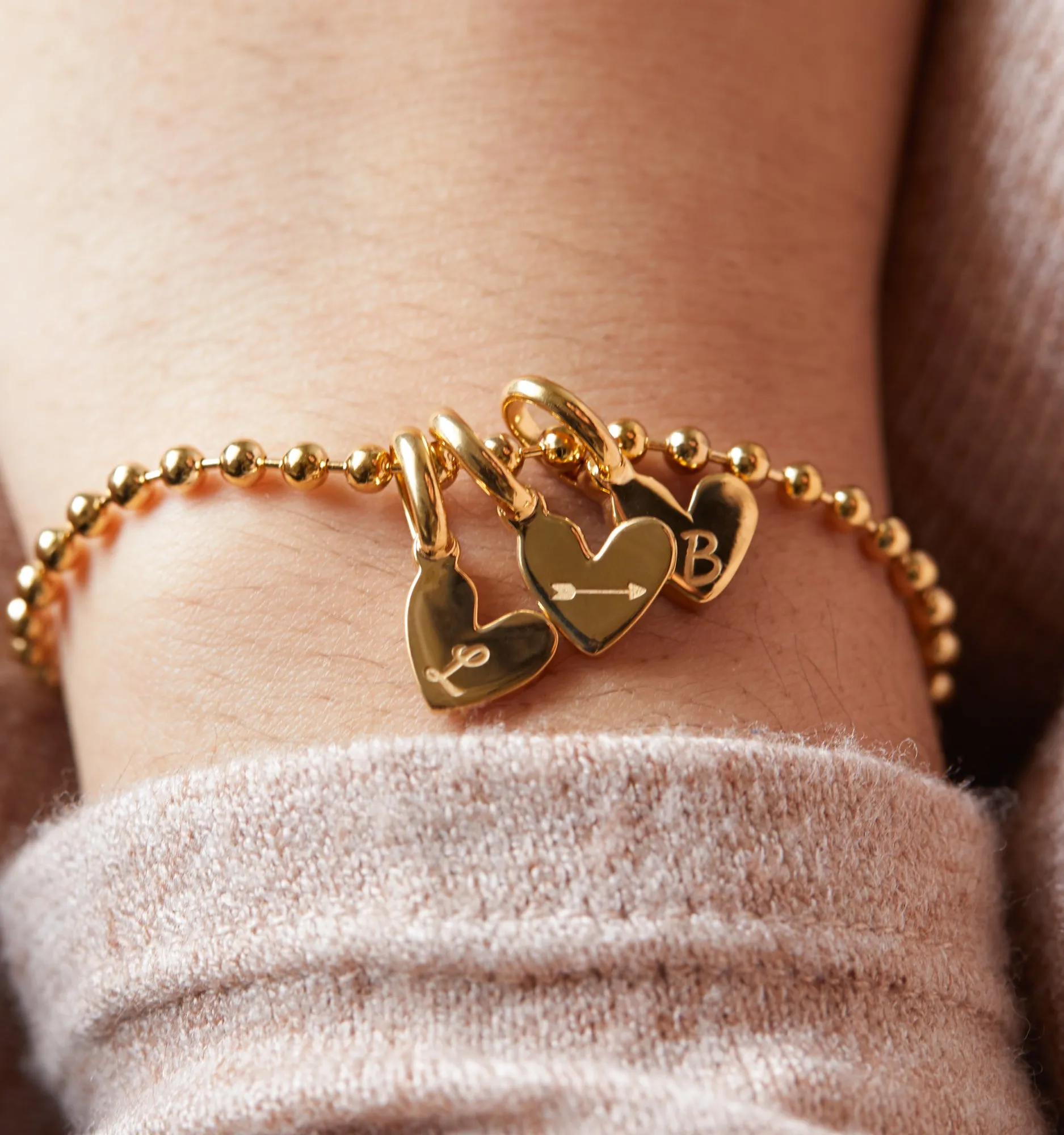 Heart Initials Bracelet