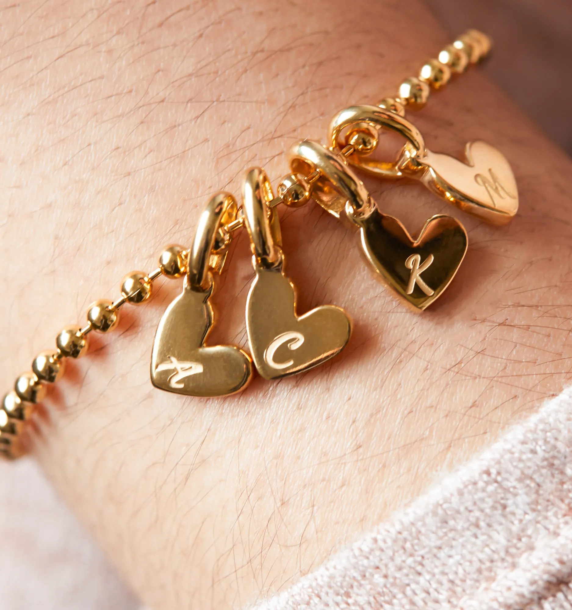 Heart Initials Bracelet