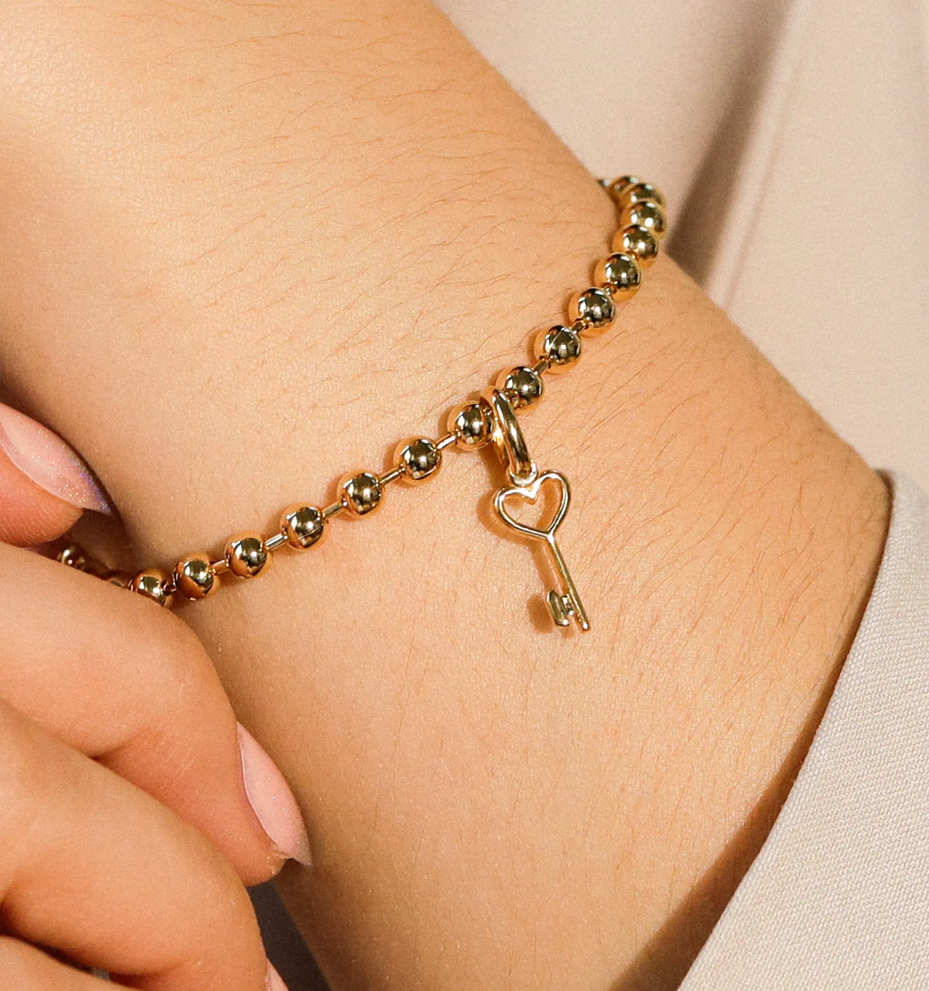 Heart Key Bracelet