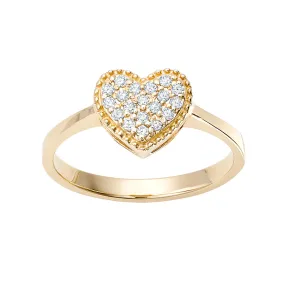 Heart Pavé Ring