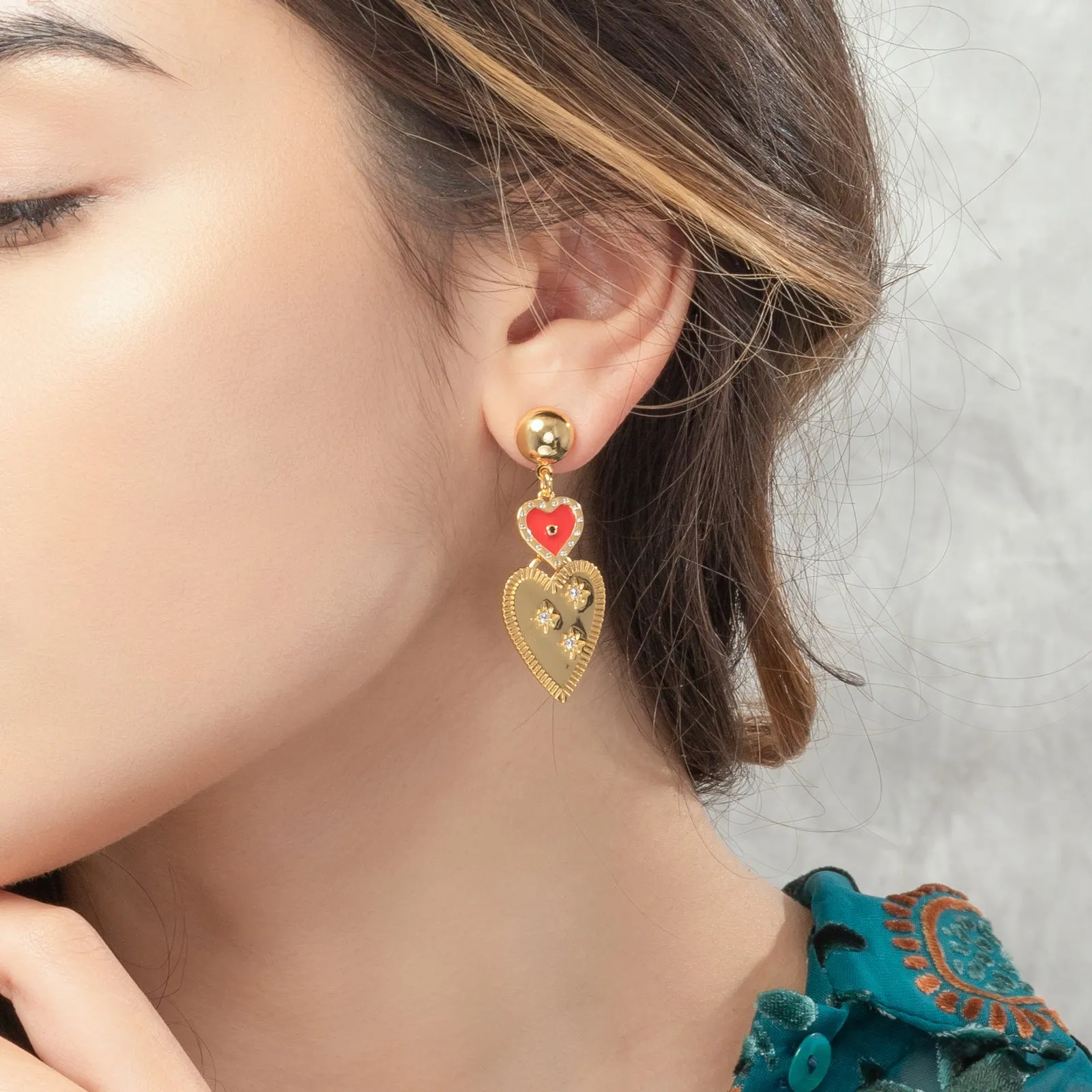 Heart-to-heart Earrings