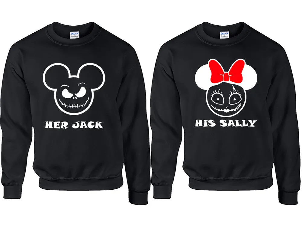 Her Jack His Sally Couple Matching Crewneck Sweater