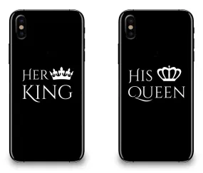 Her King & His Queen - Couple Matching Phone Cases