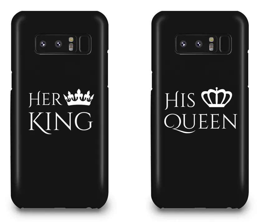 Her King & His Queen - Couple Matching Phone Cases