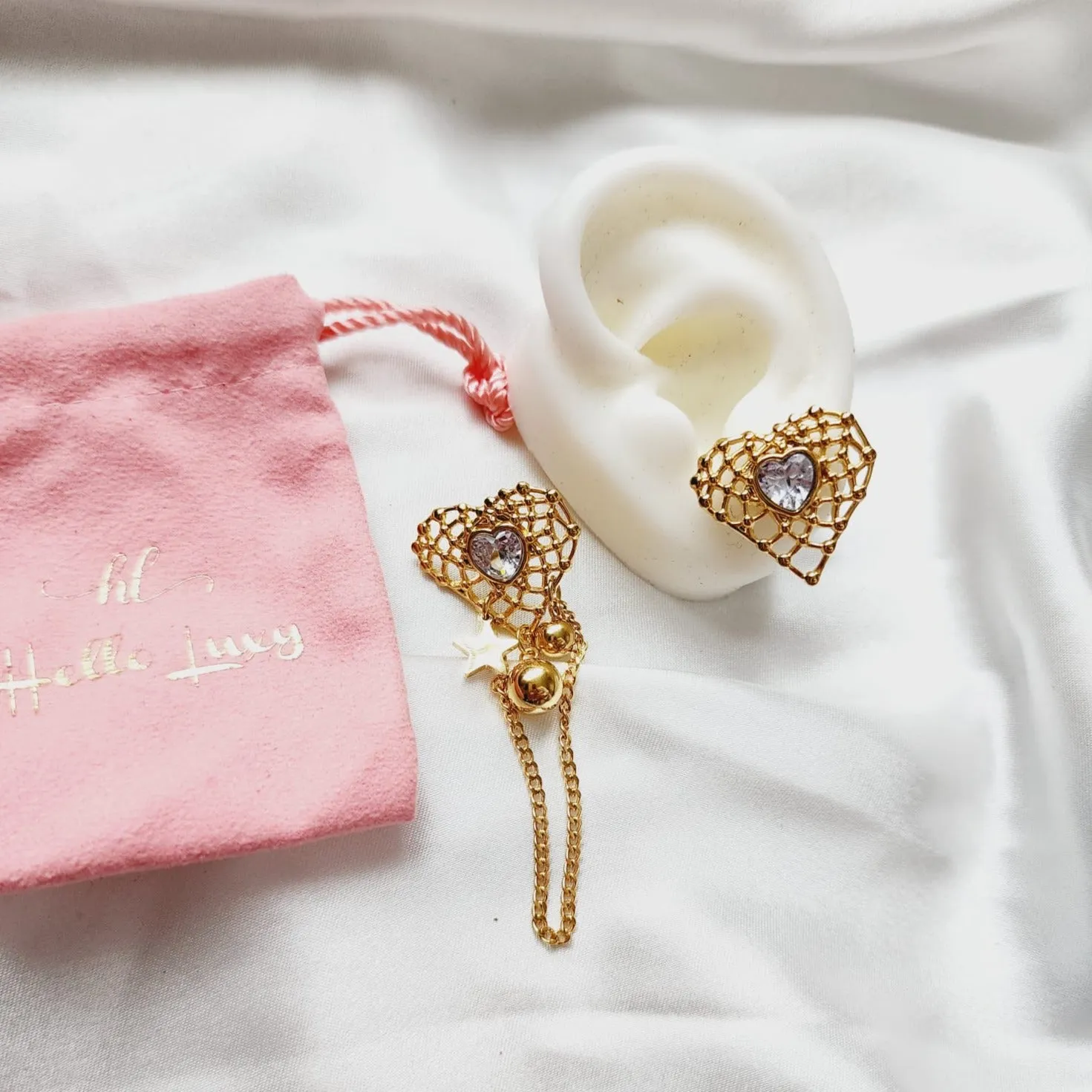 Ishtar Heart Earrings