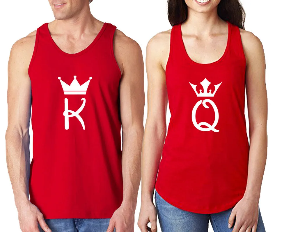 King and Queen Couple Matching Tanktops