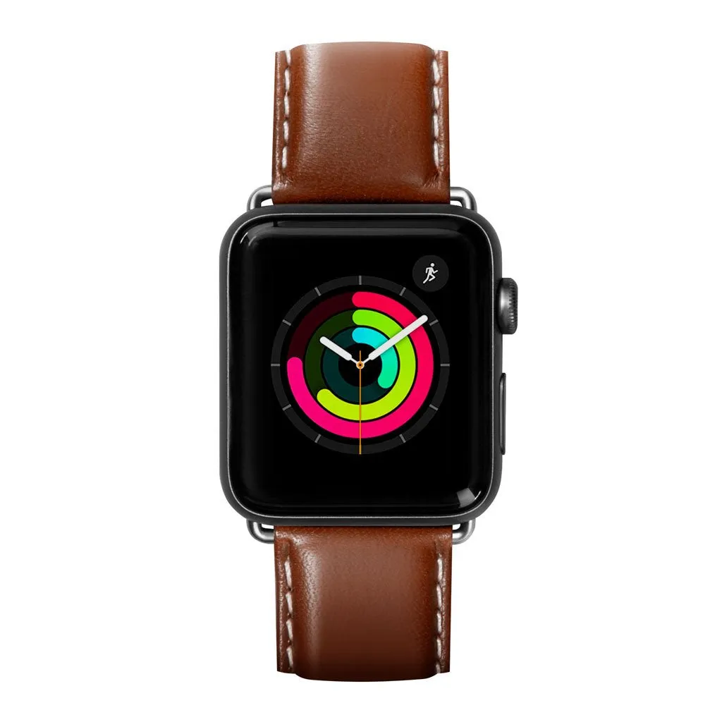 LAUT Oxford Leather Apple Watch Band