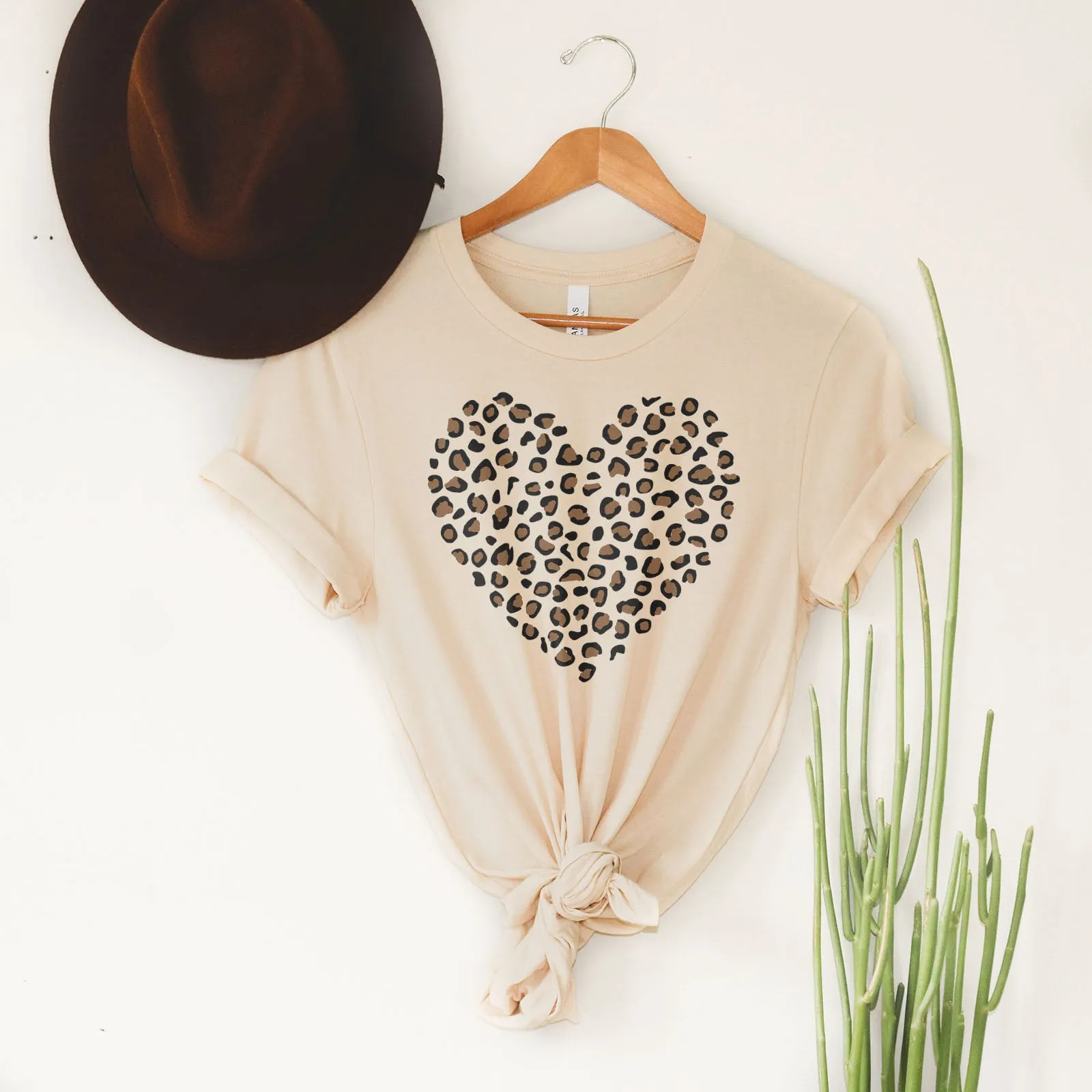 Leopard Heart Tee