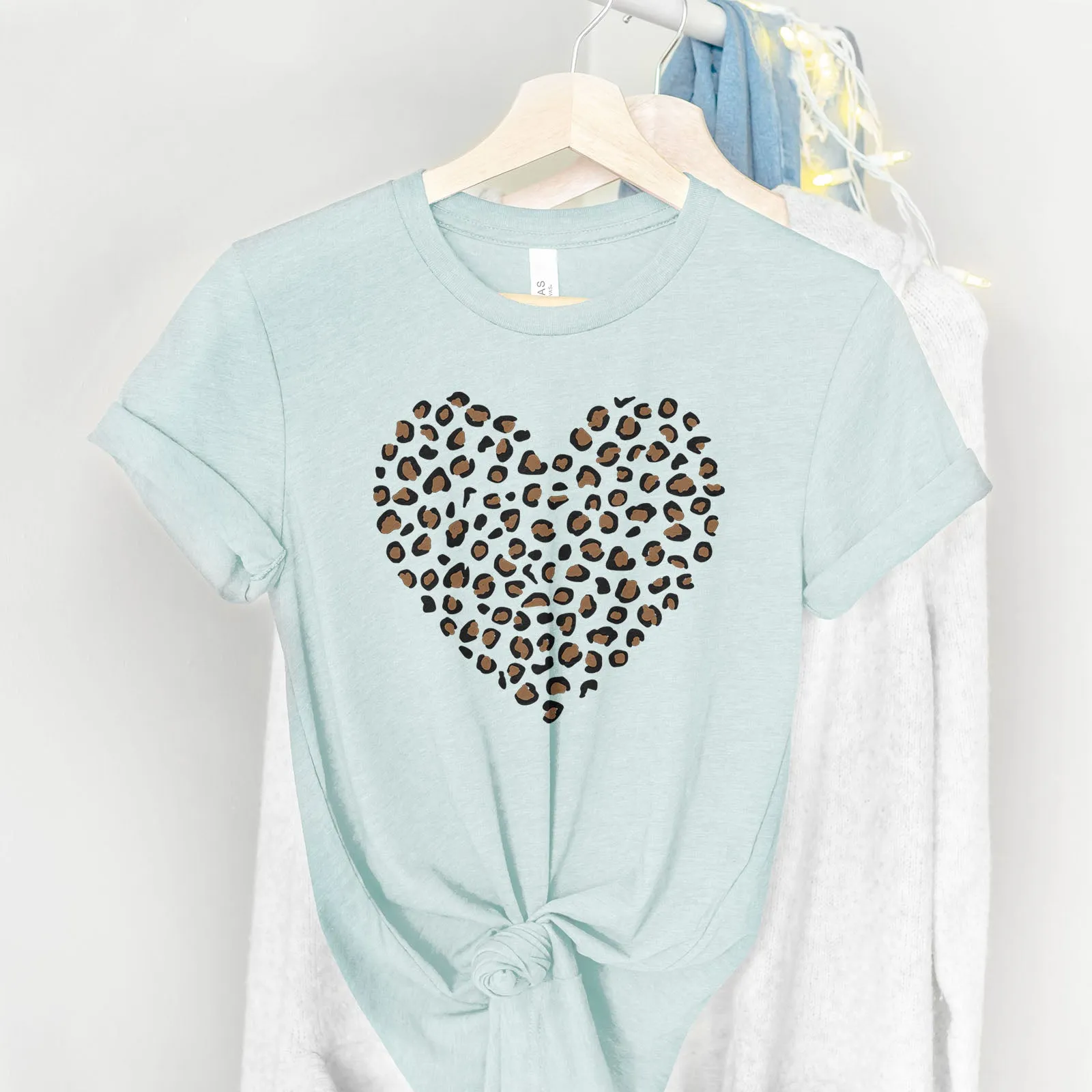 Leopard Heart Tee