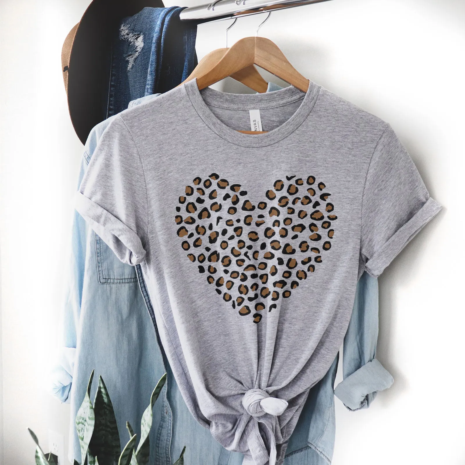 Leopard Heart Tee