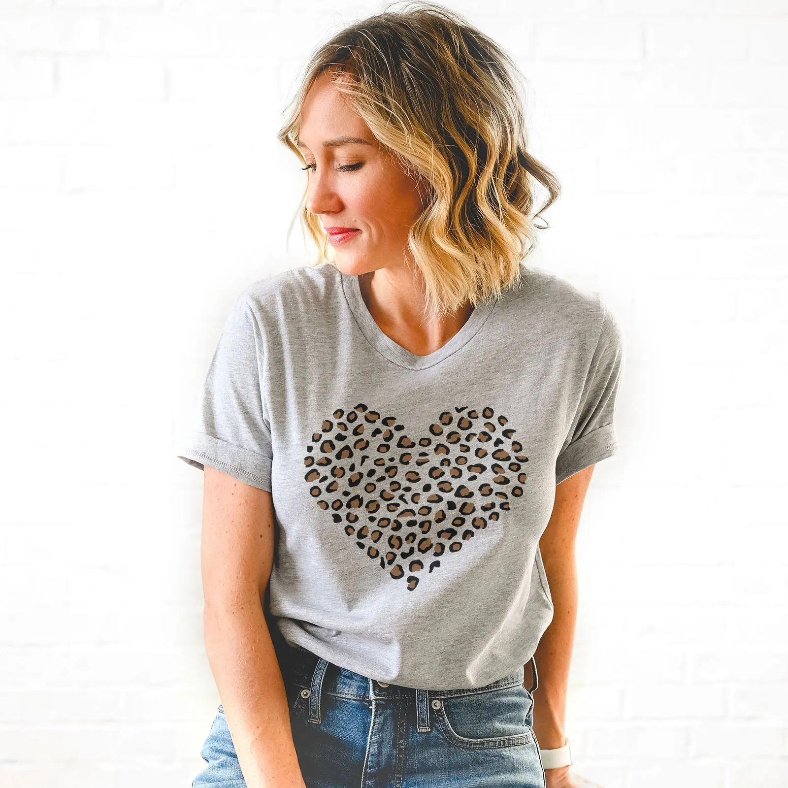 Leopard Heart Tee