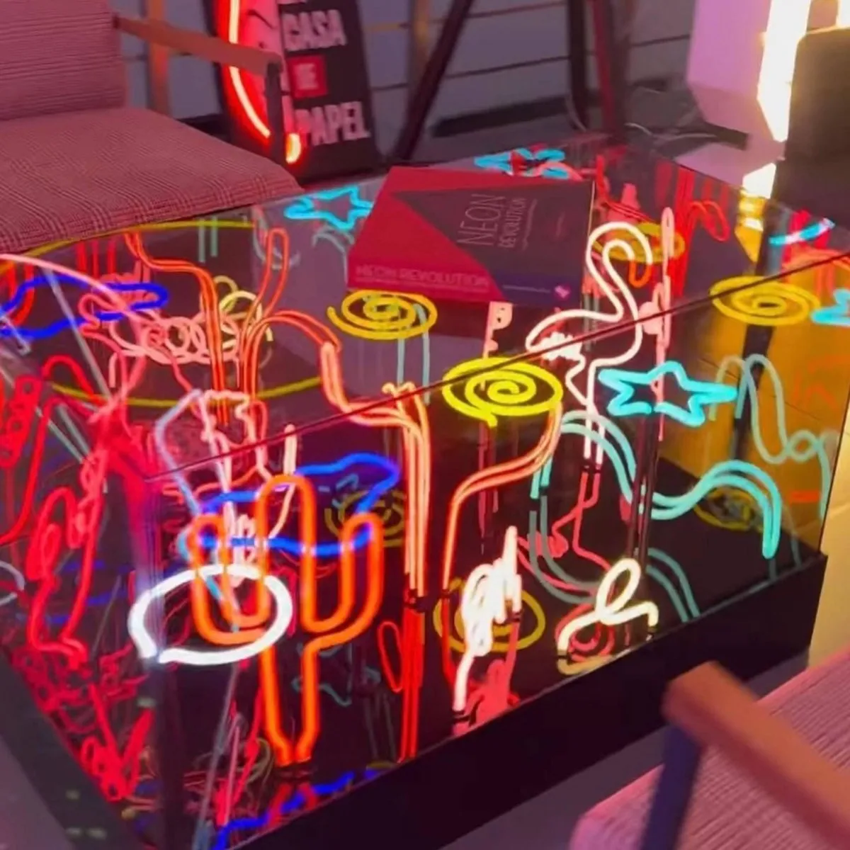 Luminous Neon Table