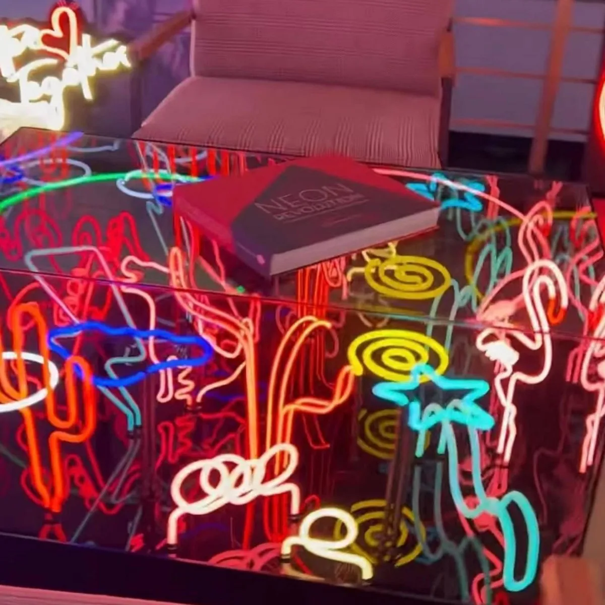 Luminous Neon Table