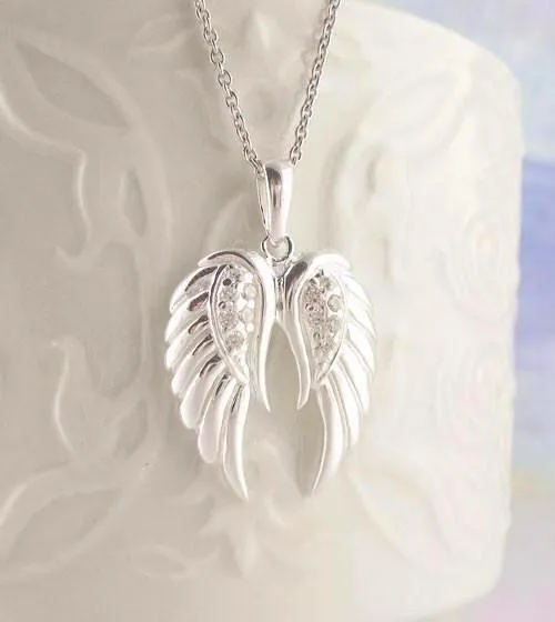 Luminous Pair of Angel Wings Pendant