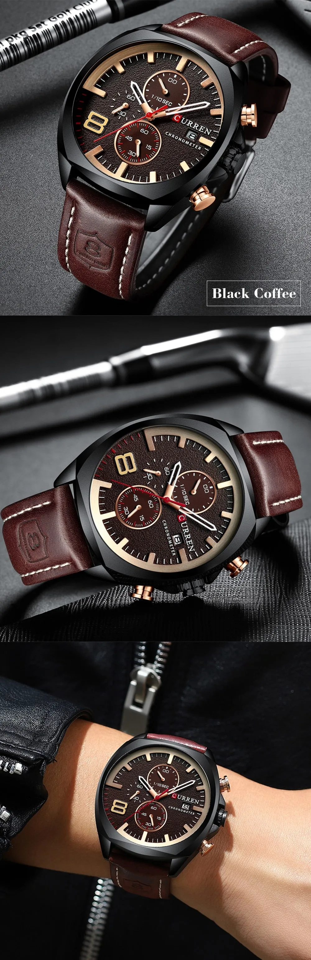 Luxury Men Watches, Military Analog Male Quartz Clock Men's Sport Wristwatch Waterproof Watch