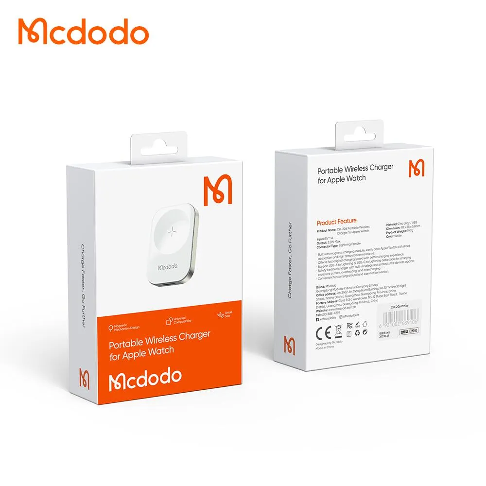 Mcdodo Portable Wireless Charger for Apple Watch