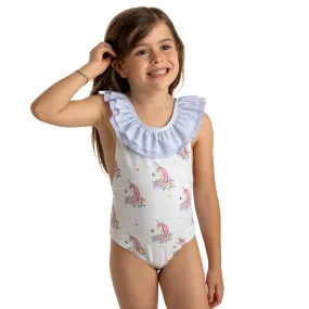 Meia Pata Girls Cancun Unicorn Swimming Costume