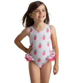 Meia Pata Girls Strawberries Halbox Swimming Costume