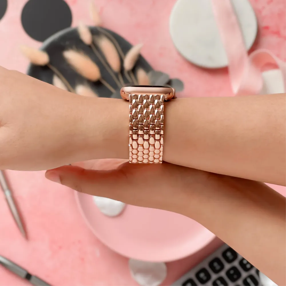 Mermaid Watch Strap - Rose Gold