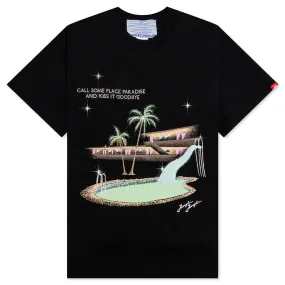 Motel Swimming Pool Tee - Black